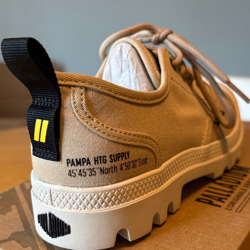 Palladium Beige Canvas Sneakers - Picture 2 of 5